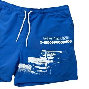Post Malone F-1 Trillion Tour Official Merch Men’s Lined Shorts/ Swim Trunks L
